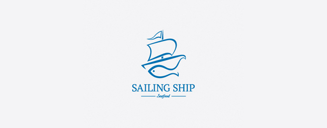 17 Creative Sailing and Sea themed Logo Design examples for your