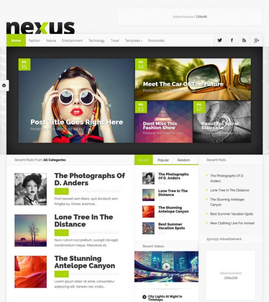 Versatile wordpress magazine theme