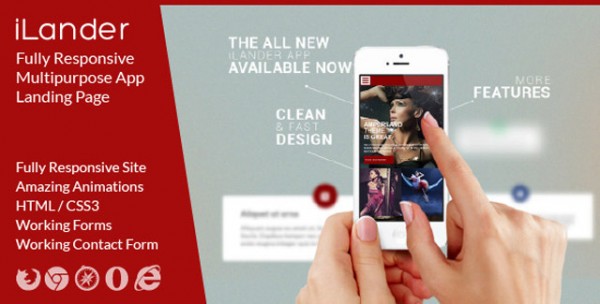 Responsive Multipurpose App Landing Page