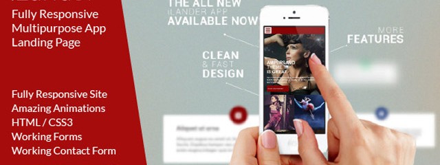 Responsive Multipurpose App Landing Page