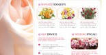 Free flowers shop flash website template