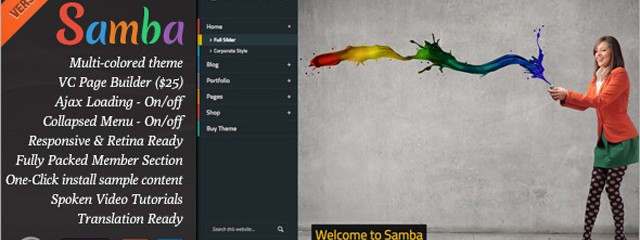 Colored WordPress Theme