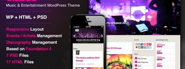 Premium Music WordPress Theme