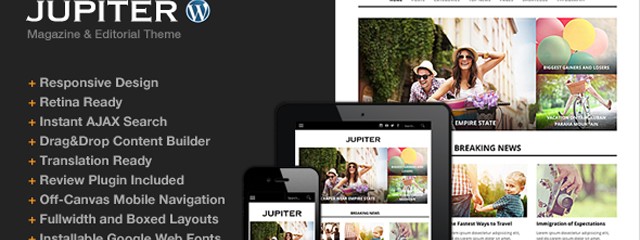 Jupiter Responsive Magazine Theme