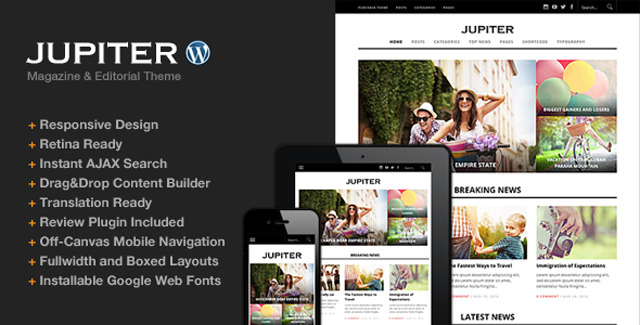 Jupiter Responsive Magazine Theme