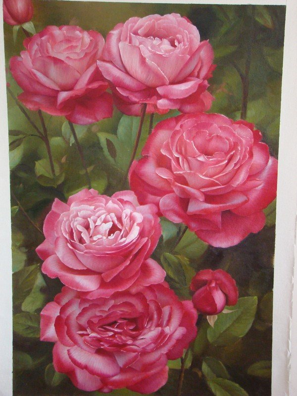 15 Beautiful and Realistic Flower Paintings | Templates ...