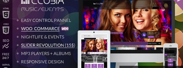 Nightlife Music and Events WordPress Theme