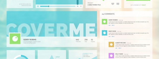 Interactive Flat Design UI / Only HTML5 & CSS3