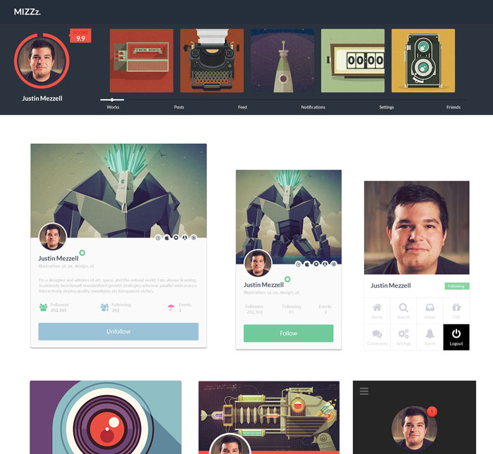 7-free-psd-profile-ui