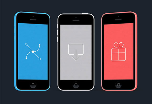 Colourful-iPhone-5C-mockups