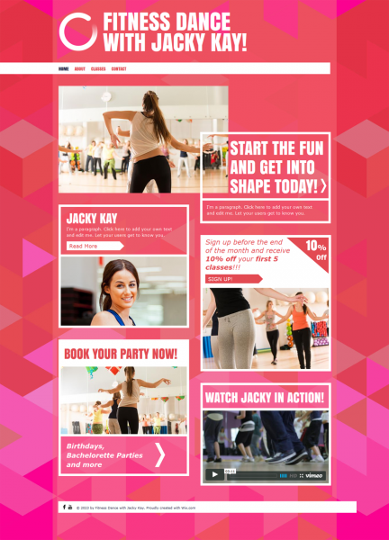 free dance-instructor website