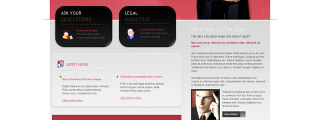 Free private lawyer website template