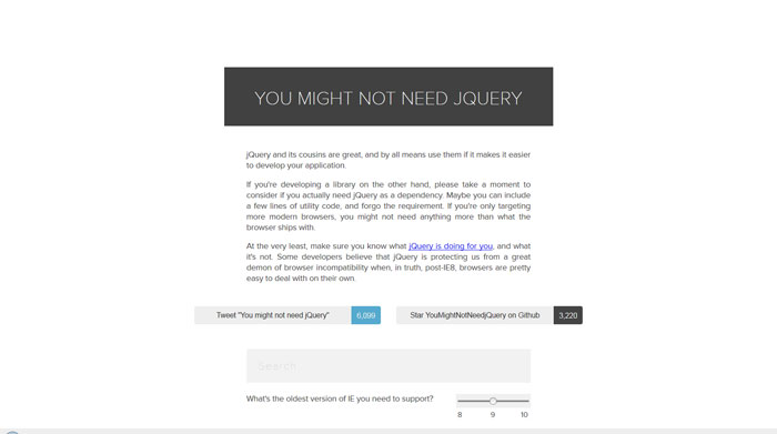 youmightnotneedjquery_com