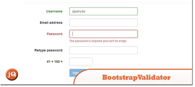 BootstrapValidator