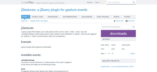 jgestures_codeplex_com