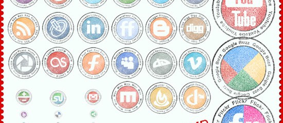 Showcase of Free Social Media & Bookmarking Icons