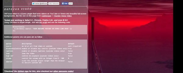 13 Useful Fullscreen Background jQuery Plugins