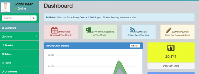 14 Free Bootstrap Admin Themes for Developers