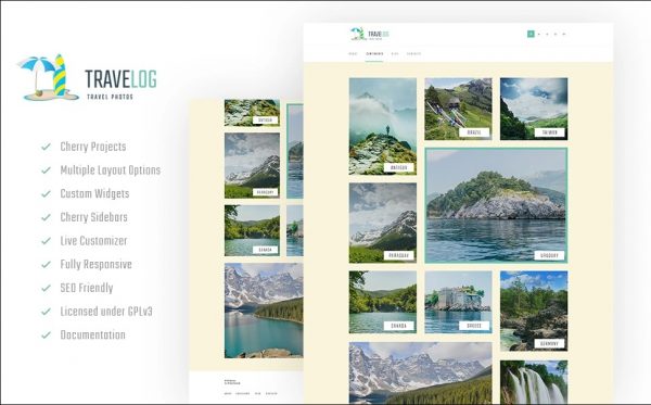 Travelog - Travel Photo Blog WordPress Theme