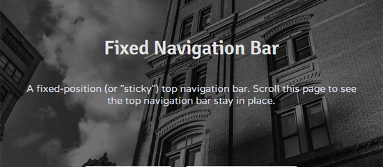 15 Website Layouts using Fixed Header Bars