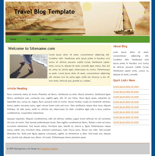 travel blog template word