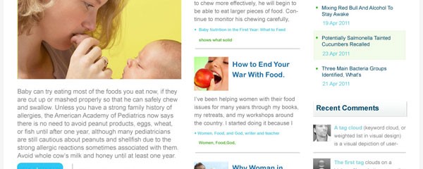 free women health PSD web template