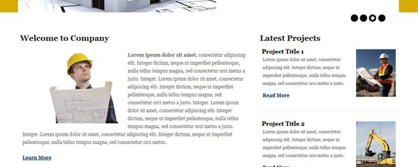 Free Construction company template – Builders