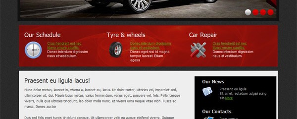 Car Repair – Free CSS/HTML template