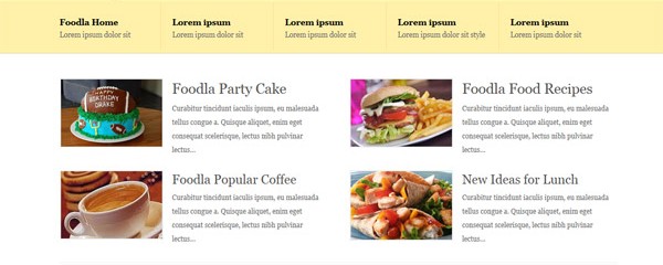 Free Food and Restaurant CSS Template: Foodla