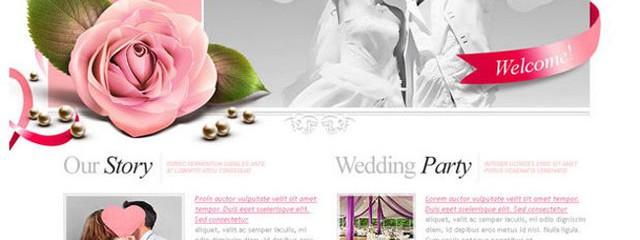 Free Wedding PSD template