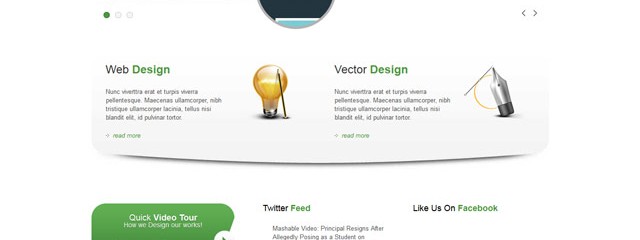 Free web design company website template