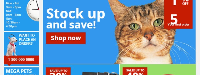 Create online pet store website for free