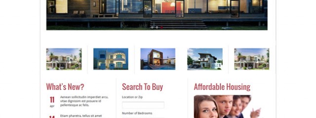 Free html5 responsive real estate web template
