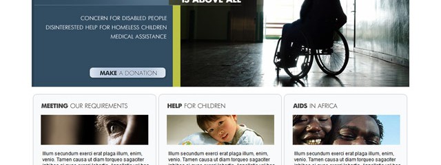 Free Charity-Center web template
