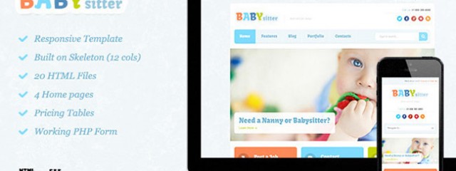 Responsive Baby HTML5 Template