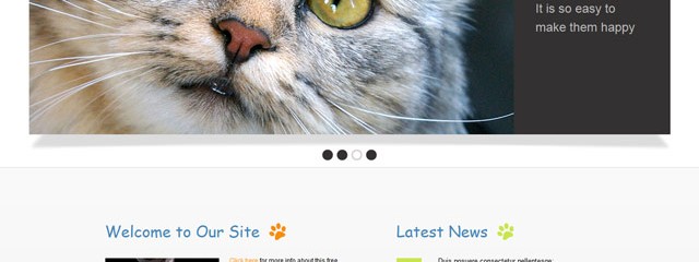 Free pet-club website template