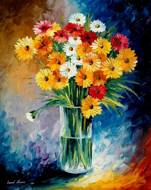 15 Beautiful and Realistic Flower Paintings | Templates Perfect